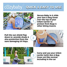 Load image into Gallery viewer, Summer Cozy Cover Sun & Bug Cover (Glacier Gray) - The Industry Leading Infant Carrier Cover Trusted by Over 2 Million Moms Worldwide for Protecting Your Baby from Mosquitos, Insects & The Sun