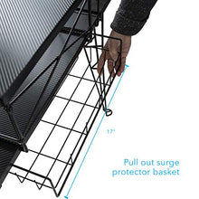 Load image into Gallery viewer, Atlantic Gaming Original Gaming Desk - 32 inch TV Stand, Charging Station, Speaker/5 Game/Controller/Headphone Storage