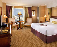 Load image into Gallery viewer, Smeike 3 Pack Lamp Set (2 Table Lamps, 1 Floor Lamp), 3-Piece Vintage Style Table and Floor Lamp Set in Bronze Finish with Brown Fabric Lamp Shades, 26" and 61"(H), Solid Iron