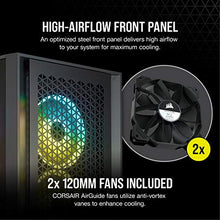 Load image into Gallery viewer, Corsair 4000D Airflow Tempered Glass Mid-Tower ATX PC Case - Black