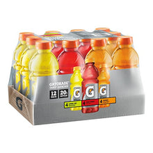 Load image into Gallery viewer, Gatorade Original Thirst Quencher Variety Pack, 20 Ounce Bottles (Pack of 12)