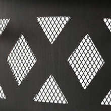 Load image into Gallery viewer, Sunnydaze Crossweave Outdoor Fire Pit - 36 Inch Large Bonfire Wood Burning Patio & Backyard Firepit for Outside with Spark Screen, Poker, and Round Fireplace Cover, Black