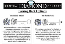 Load image into Gallery viewer, Diamond Stud Earrings (Lab Grown Diamonds) 14K White Gold, 0.46ctw (0.46ctw to 0.49ctw) G-H color VS-SI