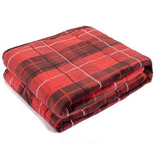 Load image into Gallery viewer, Simple Being All in One Plush Weighted Blanket, 48x78 12lb RED, Premium Adult Heavy Blanket, Environment Friendly Ceramic Beads, Warm Breathable 5 Layers of Comfort, Great Gift for Hot & Cold Sleepers