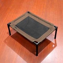 Load image into Gallery viewer, confote Indoor or Outdoor Dog Bed Products Elevated Pet Cot Portable Breathable Mat Durable Oxford Fabric, No-Slip M Feet Brown