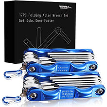 Load image into Gallery viewer, Allen Wrench Set, 2 Pack Hex Key Set Metric & Standard SAE - Allen Key Set Made of Aluminum Alloy for Hex Head Socket Screw, Tool for Men Women Husband Stocking Stuffers for Men