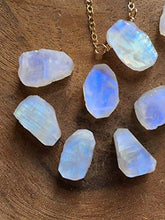 Load image into Gallery viewer, Dainty Raw Moonstone Necklace 16 Inch 14K Gold Filled Chain Jewelry June Birthstone Gift For Her