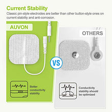 Load image into Gallery viewer, AUVON Rechargeable TENS Unit Muscle Stimulator, 3rd Gen 16 Modes TENS Machine with 8pcs 2"x2" Premium Electrode Pads (American Gel) for Pain Relief