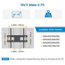 Load image into Gallery viewer, TV Wall Mount Dual Articulating Arms, Full Motion Swivel Extension Tilt TV Mount, Fits for Most 26"-55" Flat Curved TVs with Max VESA 400x400mm, Supports up to 77lbs by Pipishell