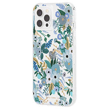 Load image into Gallery viewer, Rifle Paper Co - Case for iPhone 12 and iPhone 12 Pro (5G) - 10 ft Drop Protection - 6.1 inch - Garden Party Blue