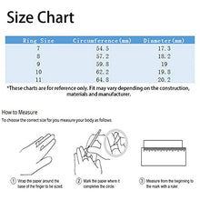 Load image into Gallery viewer, TOPGRILLZ 5 Row 10mm Gold Plated Bling Iced Out CZ Royal Simulated Diamond Eternity Wedding Engagement Band Ring for Men Hip Hop (White Gold, 10)