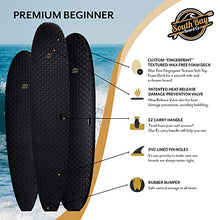 Load image into Gallery viewer, South Bay Board Co. - 7' / 8' / 9' Premium Foam Surfboards - Wax-Free Soft-Top Surfboards - Best Beginner Surfboards for Kids & Adults – Fins & Leash Included - Patented Heat Damage Prevention System