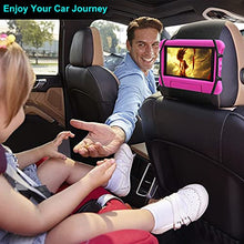 Load image into Gallery viewer, Tablet Holder for Car Back Seat, Car Headrest Mount Holder, Headrest Tablet Holder for Kids with Silicon Anti-Slip Holding Net, Angle-Adjustable Car Mount Fits All 7-10.5’’ Tablets