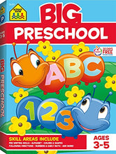 Load image into Gallery viewer, School Zone - Big Preschool Workbook - 320 Pages, Ages 3 to 5, Colors, Shapes, Numbers, Early Math, Alphabet, Pre-Writing, Phonics, Following Directions, and More (School Zone Big Workbook Series)