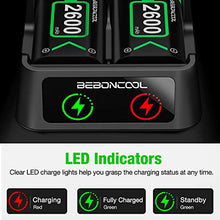 Load image into Gallery viewer, Controller Battery Pack for Xbox One/Xbox Series X|S, Rechargeable Battery Pack with Xbox One Charger, 2x2600 mAh Battery Pack Work with Xbox Series X|S/Xbox One/Xbox One S/Xbox One X/Xbox One Elite