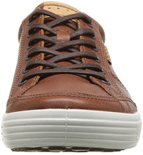 Load image into Gallery viewer, ECCO Men's Soft 7 Long Lace Sneaker, Cognac, 46 M EU (12-12.5 US)