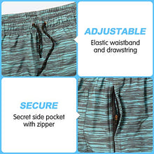 Load image into Gallery viewer, Flytop Mens Swim Trunks Quick Dry Board Shorts with Zipper Pockets Bathing Suit Grey