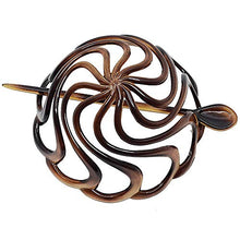 Load image into Gallery viewer, Camila Paris CP16 French Hair Bun Clip Maker Cover Cap Holder, Tortoise Shell, Round Dome Bun Hair Clip for Women Hair Updo, Styling Hair Bun Accessories for Women, No Slip and Durable, Made in France
