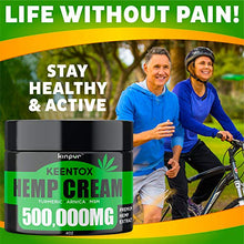 Load image into Gallery viewer, Hemp Cream - Fast Relief - Muscle, Joint, Foot & Back with Hemp, Arnica, Turmeric | Natural Hemp Oil Extract Gel - Maximum Strength - Made in USA - 4oz