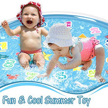 Load image into Gallery viewer, Jasonwell 1 PCS Foldable Dog Pool Collapsible Dog Pet Pool Bathing Tub Kiddie Pool Size L And 1 PCS Sprinkler for Kids Splash Pad Play Mat 60" Baby Wading Pool Summer Outdoor Water Toys Kids Sprinkler