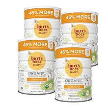 Load image into Gallery viewer, Burt's Bees Baby Organic Sensitive Infant Formula with Iron, 34oz (Pack of 4)