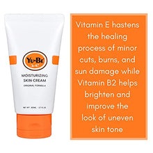 Load image into Gallery viewer, Yu-Be Moisturizing Skin Cream 2.7 Fl. Oz. Tube: Deeply Hydrating Paraben-Free Moisturizer for Extra-Dry Skin - Moisturizing and Healing Skin Cream for Day & Night, After Hand Washing, Cracked Heels & Elbows, All Over Body, and is Non-Greasy, and Vitamin-E