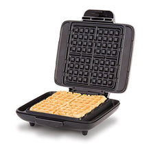 Load image into Gallery viewer, DASH No-Drip Belgian Waffle Maker: Waffle Iron 1200W + Waffle Maker Machine For Waffles, Hash Browns, or Any Breakfast, Lunch, & Snacks with Easy Clean, Non-Stick + Mess Free Sides - Silver