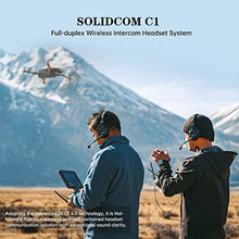 Load image into Gallery viewer, Hollyland Solidcom C1 Wireless Headset Intercom System 6-Person Team Communication 1000ft Full Duplex Group Talk Single Ear Headset with 1 Master & 5 Remote Headphone Microphone