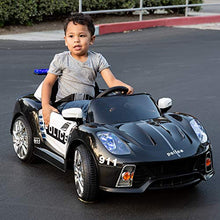 Load image into Gallery viewer, Best Choice Products 12V 2-Speed Kids Police Sports Car Ride On w/ AUX Port, Parent Remote Control, Working Intercom, Headlights, Sounds