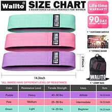 Load image into Gallery viewer, Walito Resistance Bands for Legs and Butt,Exercise Bands Set Booty Bands Hip Bands Wide Workout Bands Sports Fitness Bands Resistance Loops Band Anti Slip Elastic (Set 3)