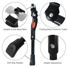 Load image into Gallery viewer, PUPOUSE Kickstand for Bike Mountain Bicycle Adjustable Bike Kickstands, Premium Steel Bike Side Stand Support Replacement Mount, Fits for Road Bike/BMX/MTB/Folding Bicycle