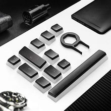 Load image into Gallery viewer, Havit Keycaps 60 87 104 Double Shot Backlit PBT Pudding Keycap Set with Puller for DIY Cherry MX RGB Mechanical Keyboard (Black)