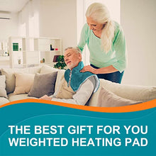 Load image into Gallery viewer, Enlarged 2.5lb 24" x 33" Weighted Heating Pad for Neck and Shoulders - 2S Fast Heat Up Heating Pad for Neck Shoulder Pain Relief, 6 Heat Settings 22 Timers Neck Heating Pad, Christmas Gifts for Women