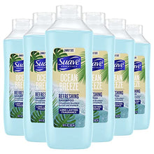 Load image into Gallery viewer, Suave Essentials Moisturizing Shampoo for Dry Hair Ocean Breeze with Sea Algae Extract and Vitamin E 30 oz, Pack of 6