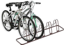 Load image into Gallery viewer, Simple Houseware 5 Bike Bicycle Floor Parking Adjustable Storage Stand, Bronze