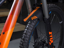 Load image into Gallery viewer, All Mountain Style AMSMG1ORBK Front Mudguard – Protects You and Your Bike from Waste and Dirt, Orange/Black