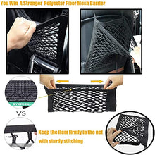 Load image into Gallery viewer, DYKESON Dog Car Net Barrier Pet Barrier with Auto Safety Mesh Organizer Baby Stretchable Storage Bag Universal for Cars, SUVs -Easy Install, Car Divider for Driving Safely with Children & Pets