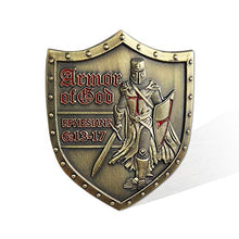 Load image into Gallery viewer, AtSKnSK Put On The Whole Armor of God Challenge Coin Eph 6:13-17 3D Commemorative Collection Item