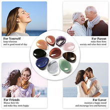 Load image into Gallery viewer, CrystalTears Thumb Worry Healing Stone Pocket Palm Stone Crystals Therapy Geometry, Green Aventurine