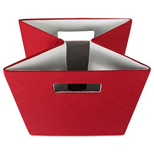 Load image into Gallery viewer, DII Hard Sided Collapsible Fabric Storage Container for Nursery, Offices, & Home Organization, (13x13x13") - Solid Rust