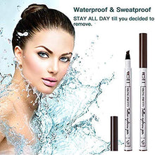Load image into Gallery viewer, Eyebrow Pencil 2 Packs, Microblading Eyebrow Pencil with a Micro-Fork Tip Applicator Creates Natural Looking Brows Effortlessly and Stays on All Day (brown)