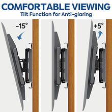 Load image into Gallery viewer, Mounting Dream TV Wall Mounts TV Bracket for 42-70 Inch TVs, Premium TV Mount, Full Motion TV Wall Mount with Articulating Arms, Max VESA 600x400mm and 100 LBS, Fits 16", 18", 24" Studs MD2296-24K