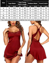 Load image into Gallery viewer, Avidlove Lingerie for Women Lace Chemise Sexy Nightgown Babydoll Sleepwear 2 Pack
