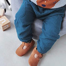Load image into Gallery viewer, THEE BRON Infant Toddler Baby Soft Sole Leather Shoes for Girls Boys Walking Sneakers (9-12 Months-12.5cm, Brown)