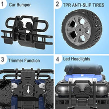 Load image into Gallery viewer, DEERC DE42 Remote Control Car RC Racing Cars,1:18 Scale 80 Min Play 2.4Ghz LED Light Auto Mode Off Road RC Trucks with Storage Case,All Terrain SUV Jeep Cars Toys Gifts for Boys Kids Girls Teens,Blue