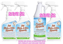 Load image into Gallery viewer, Pet Stain & Odor Miracle - The Best Enzyme Cleaner for Dog Urine Cat Pee Feces Vomit, Enzymatic Solution Cleans Carpet Rug Car Upholstery Couch Mattress Furniture, Natural Eliminator (S/M 32FL OZ)