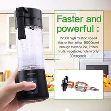 Load image into Gallery viewer, Portable Blender, Personal Size Blender Shakes and Smoothies Mini Jucier Cup USB Rechargeable Battery Strong Power Ice Blender Mixer Home Office Sports Travel Outdoors
