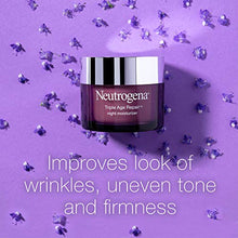 Load image into Gallery viewer, Neutrogena Triple Age Repair Anti-Aging Night Cream with Vitamin C; Fights Wrinkles & Even Tone, Dark Spot Remover & Firming Anti-Wrinkle Face & Neck Cream; Glycerin & Shea Butter, 1.7 oz