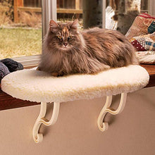 Load image into Gallery viewer, K&H Pet Products Kitty Sill Cat Window Hammock Perch (Heated or Unheated) Heated Fleece 14 X 24 Inches