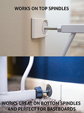Load image into Gallery viewer, Wall Nanny - Baby Gate Wall Protector (Made in USA) Protect Walls & Doorways from Pet & Dog Gates - for Child Pressure Mounted Stair Safety Gate - No Safety Hazard on Bottom Spindles - Saver
